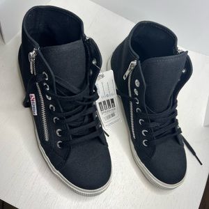 Superga High Top Navy Sneaker Women’s Size 8